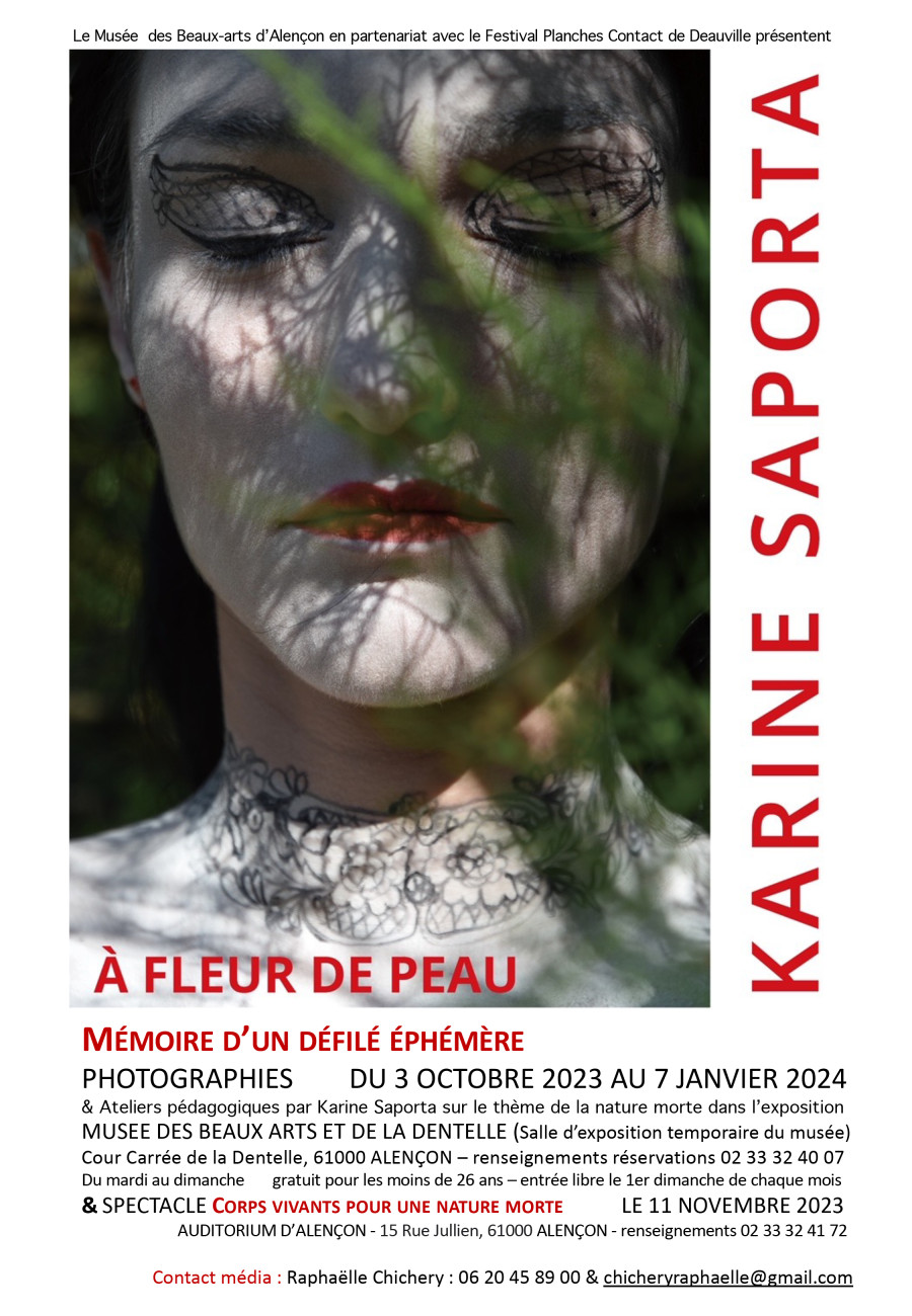 EXPO PHOTOGRAPHIQUE de la chorégraphe KARINE SAPORTA / au musée de la dentelle d' ALENÇON / 3 OCT - JANVIER 2024